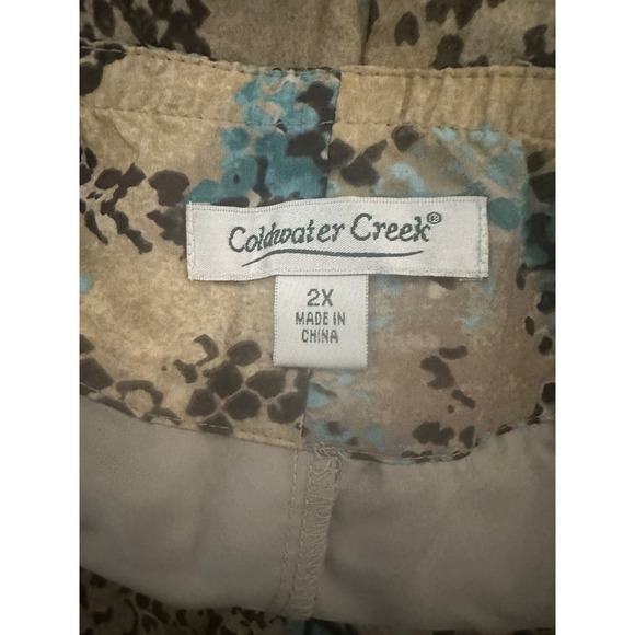 NWT Women’s Coldwater Creek Snake Skin Skirt Size 2X Silk Blend - Picture 8 of 8